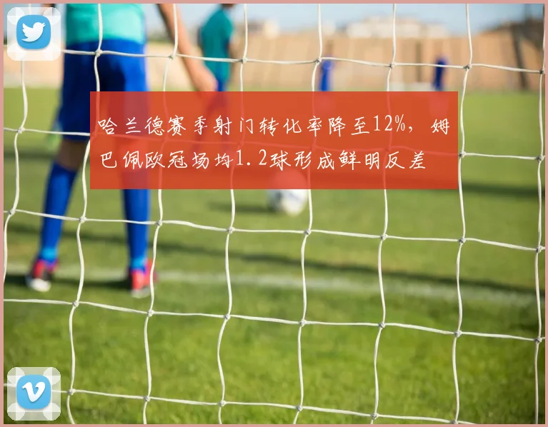哈兰德赛季射门转化率降至12%，姆巴佩欧冠场均1.2球形成鲜明反差